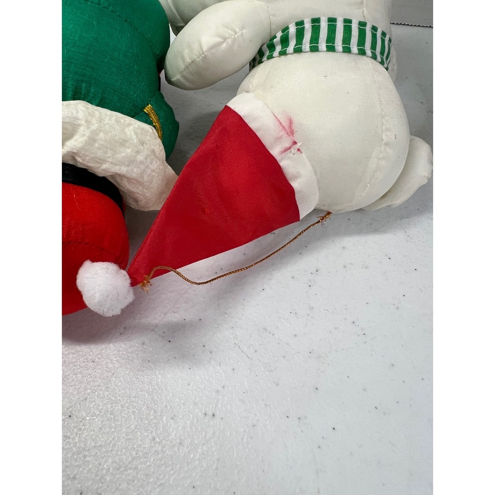 Vintage 1996 Four Star Intl & Stuffins Christmas Plush Elves & Polar Bear Set 3 - Picture 5 of 10